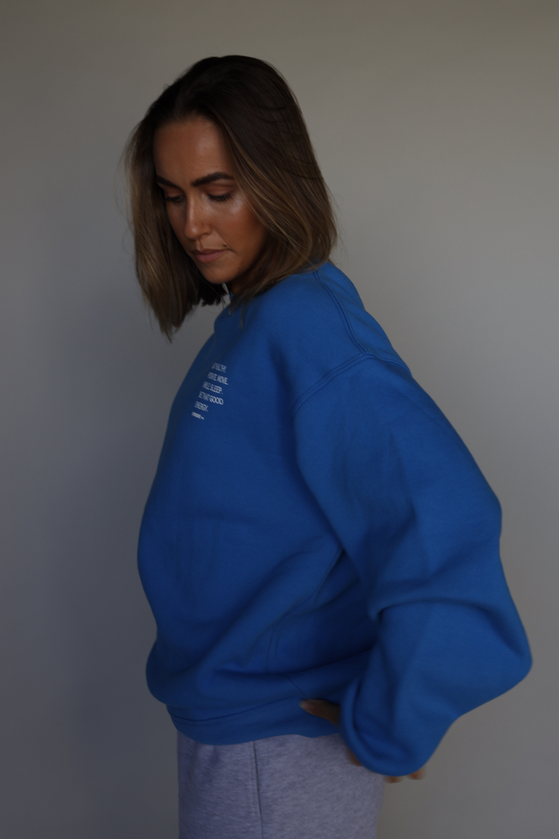 THE GOOD ENERGY SWEATER - BLUE